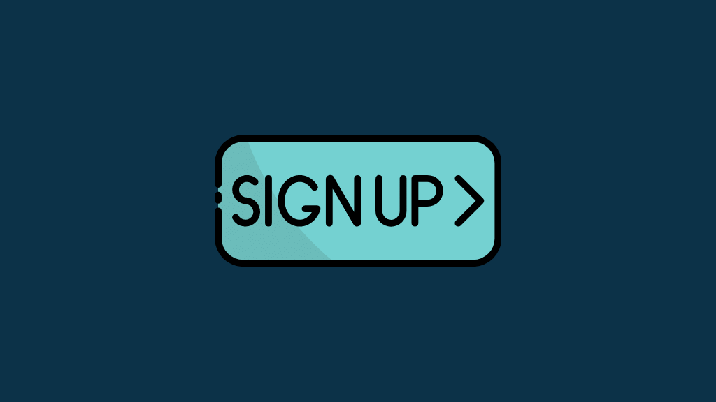 Sign up form graphic