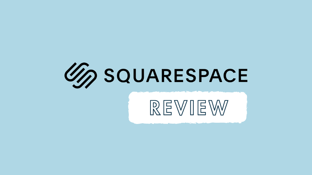 Squarespace review (image of the platform's logo and a 'review' label)