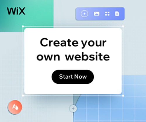 Wix banner ad