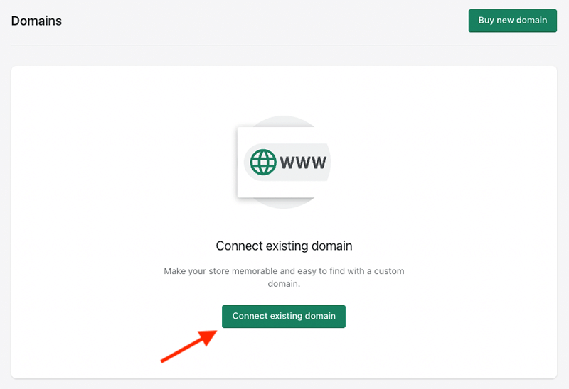 Connecting your domain in Shopify