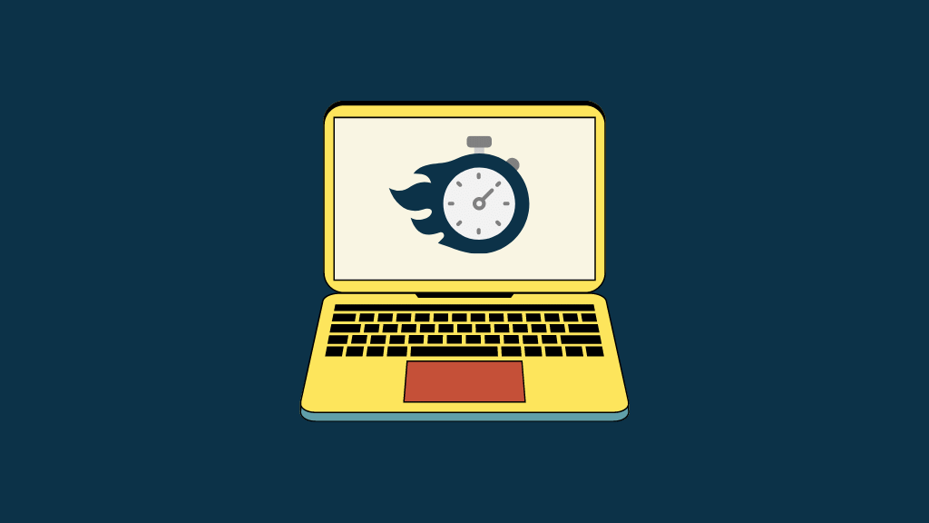A web page loading quickly