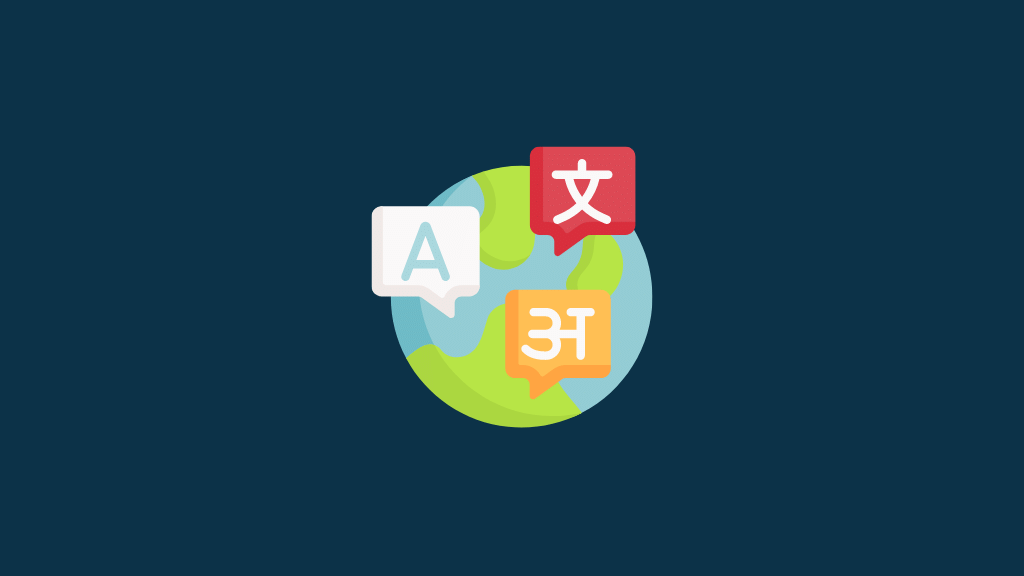 Multilingual selling (picture of the globe with different languages being displayed in speech bubbles)