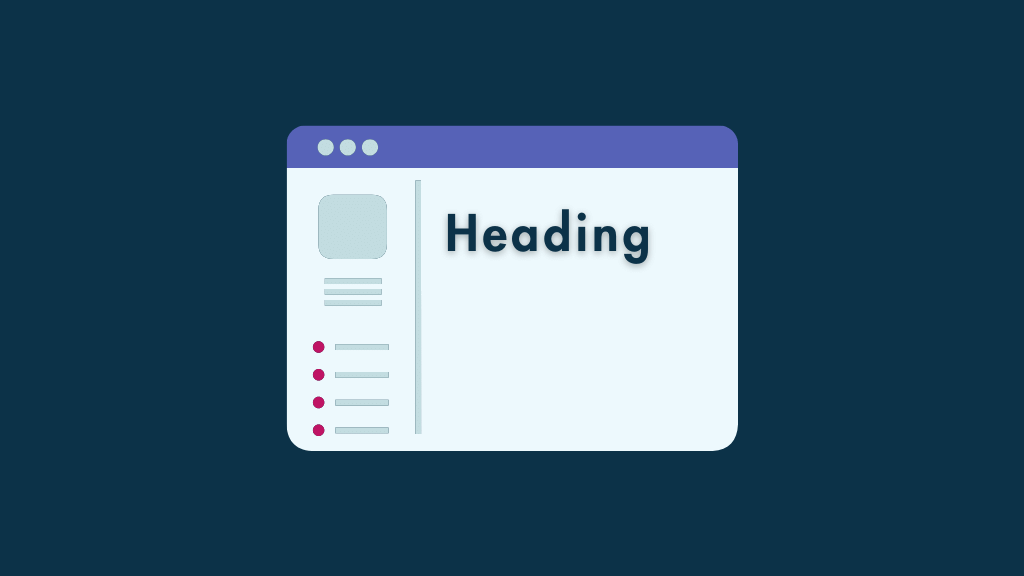Web page heading