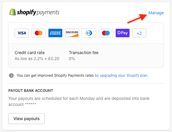 Using Shopify Payments as a payment gateway