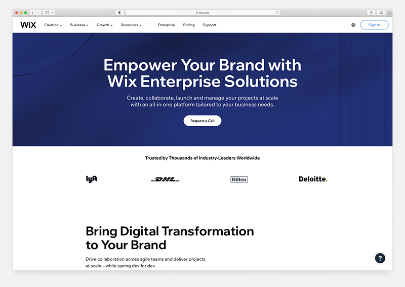 Wix Enterprise