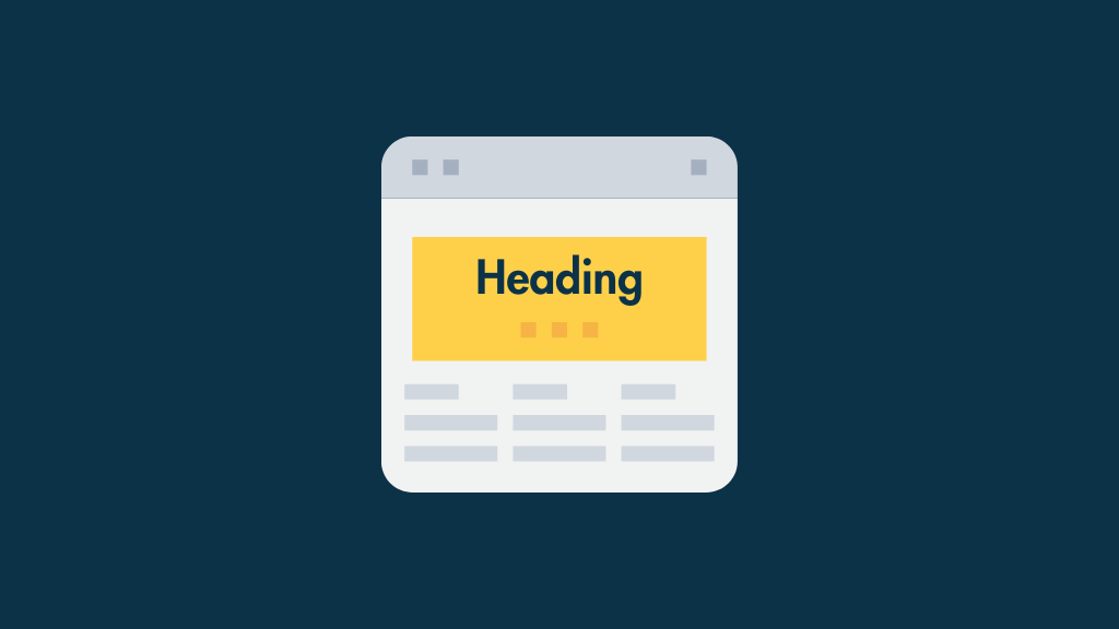 Page headings