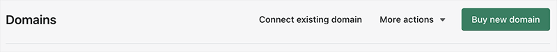 Modifying domain settings in Shopify