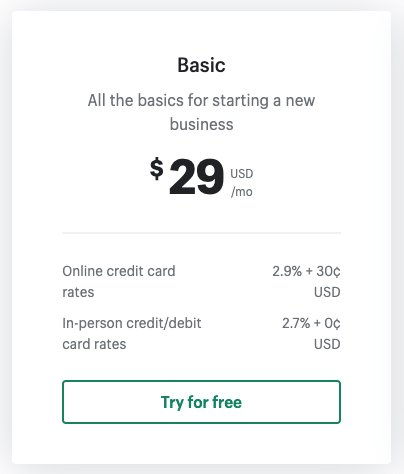 'Basic'pricing