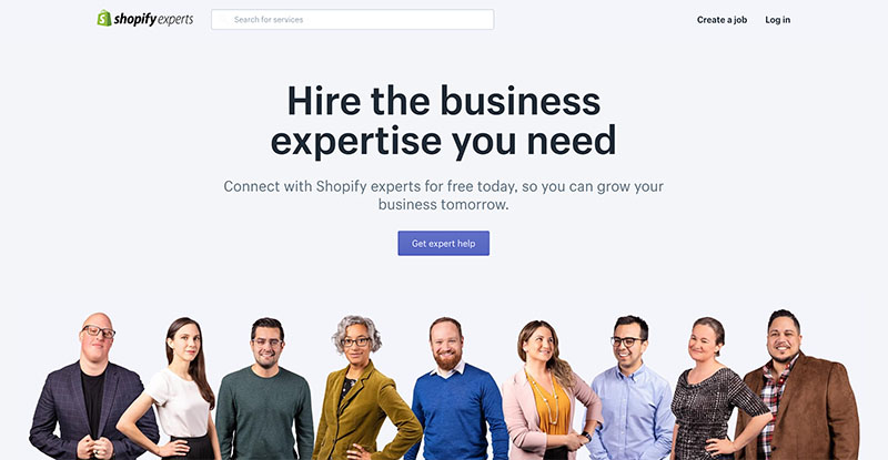 The Shopify Experts website