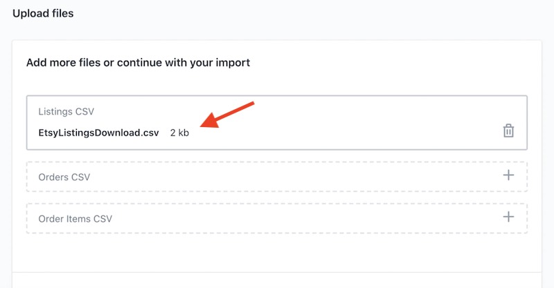Using the Shopify 'Store Importer' app to bring data from Etsy into the platform