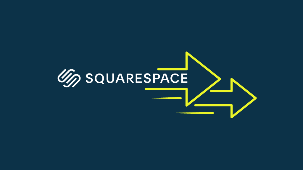 Speed up Squarespace (image of the Squarespace logo plus some arrows)