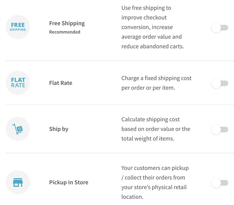 Setting up shipping rules in BigCommerce