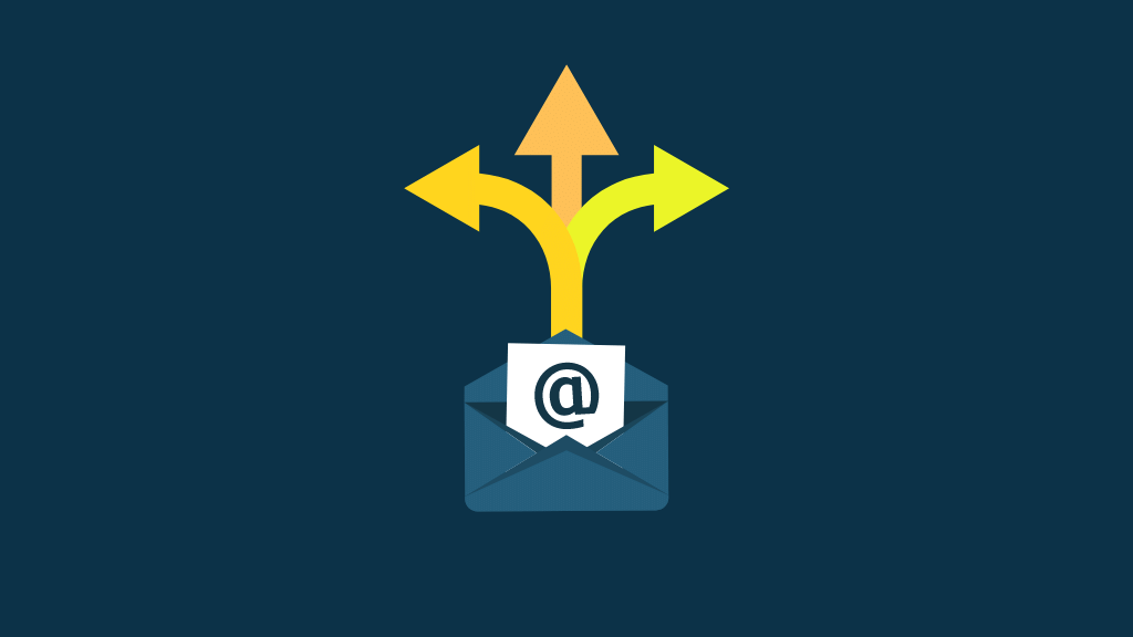 E-newsletter variants (graphic showing arrows coming out of an envelope)