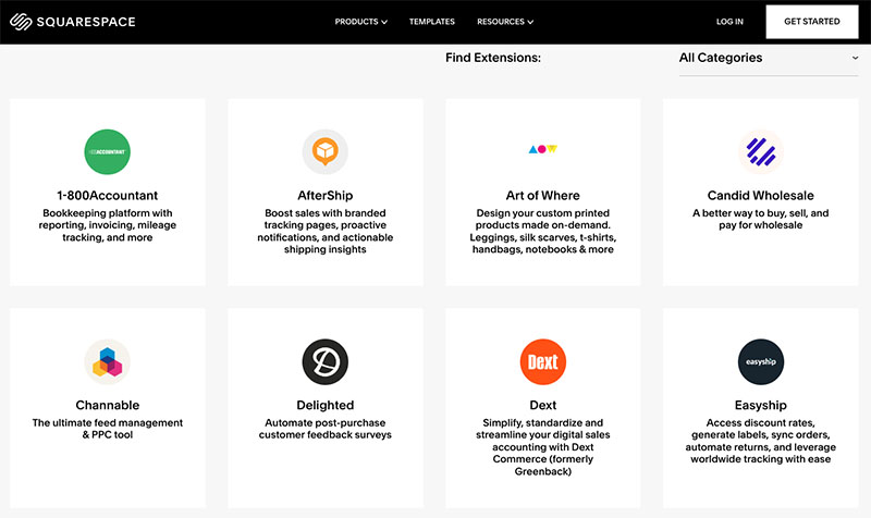 Squarespace Extensions.
