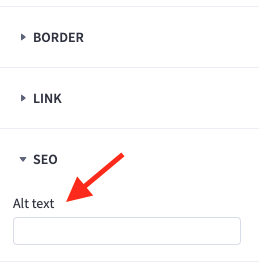 Adding alt text when using the BigCommerce drag and drop editor