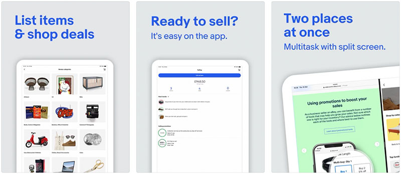 The eBay iOS app