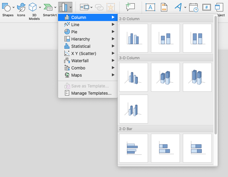 Inserting graphs in PowerPoint