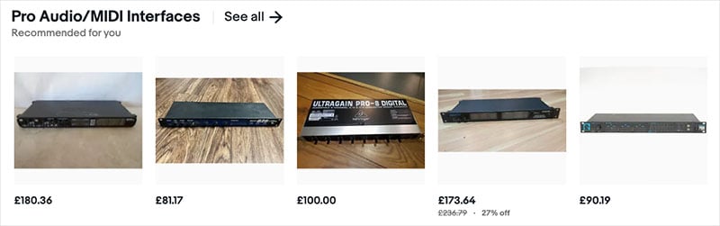 Ebay's 'Recommended for You' feature