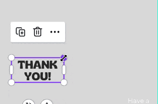 Resizing text in Canva