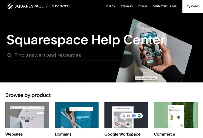 The Squarespace help center.