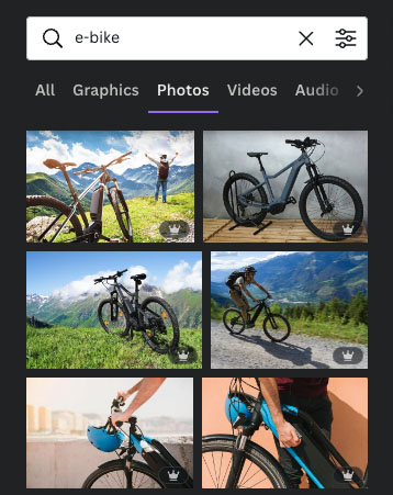 Canva Pro unlocks a huge stock photography library.