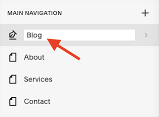 Naming your Squarespace blog