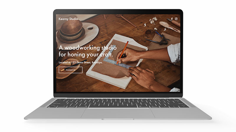 Example of a Squarespace 7.1 template.