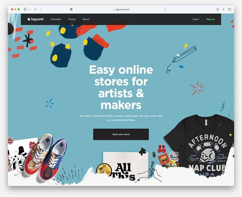 Big Cartel - a free alternative to Shopify