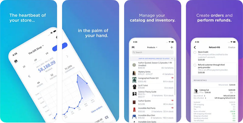 The BigCommerce mobile app (iOS version)