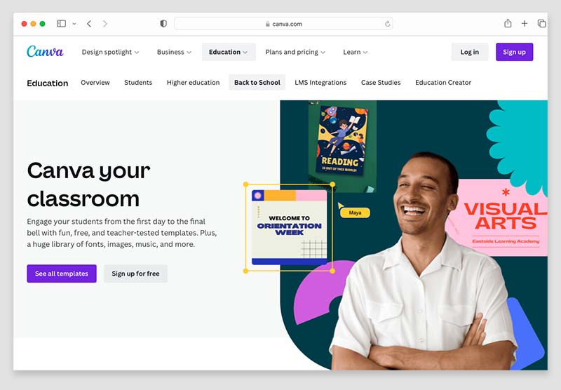 Canva for Education.
