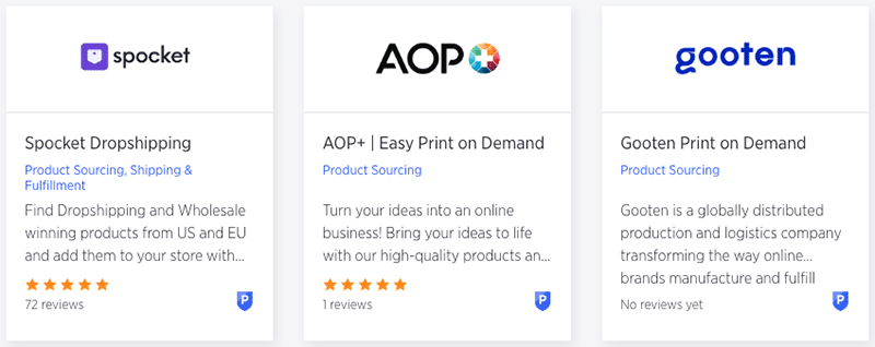 Dropshipping apps in BigCommerce.
