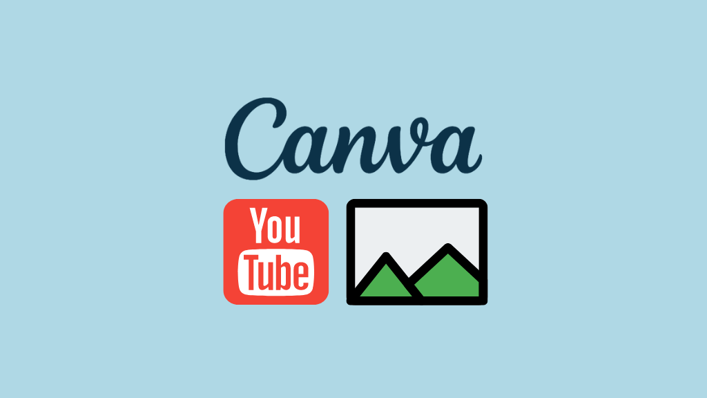 How to make a YouTube thumbnail with Canva (Canva and YouTube logos side by side)