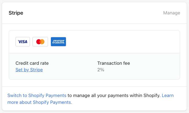 Managing payment gateways in Shopify