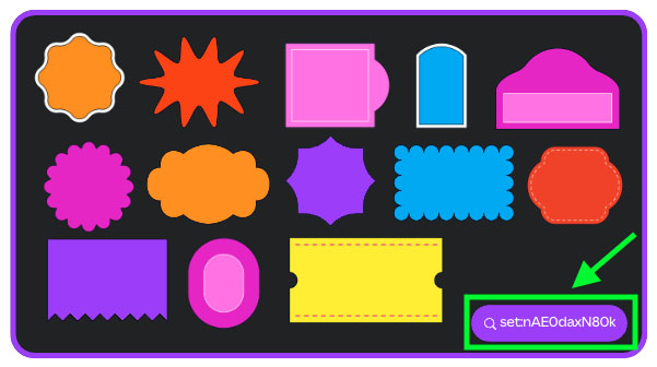 An image showing a short-cut code in the 'Back to School Design Playbook'.