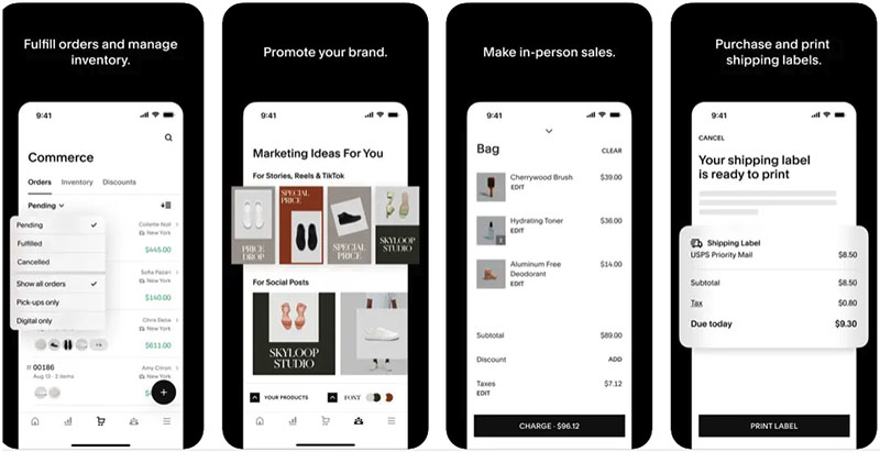 The Squarespace mobile app.
