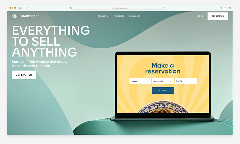 The Squarespace platform