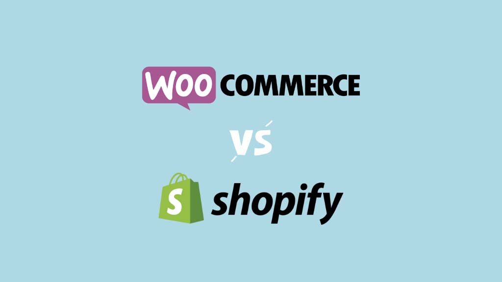 WooCommerce vs Shopify (the two logos side by side).