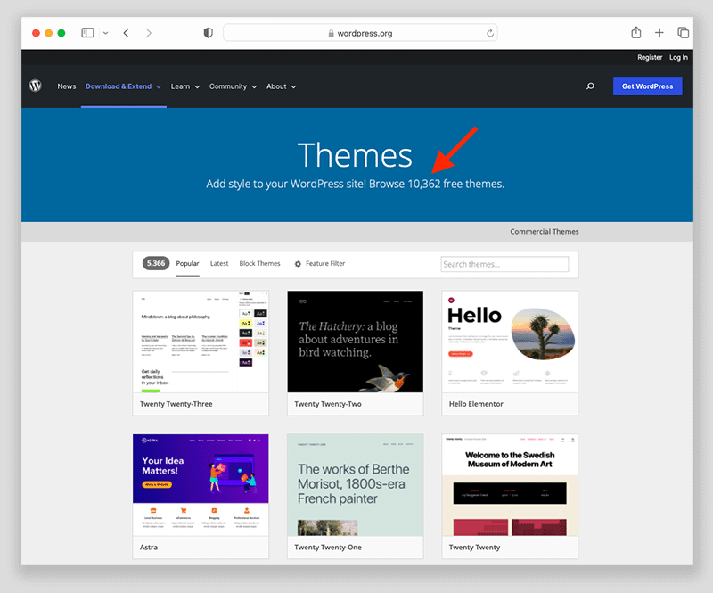 The WordPress theme directory.