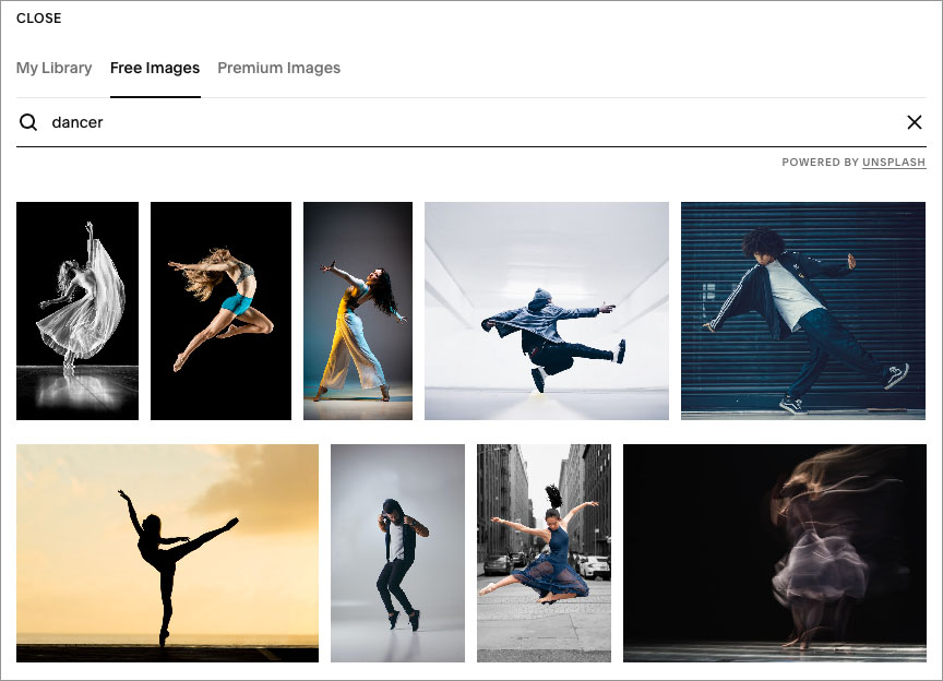 Adding Unsplash stock images to a Squarespace site