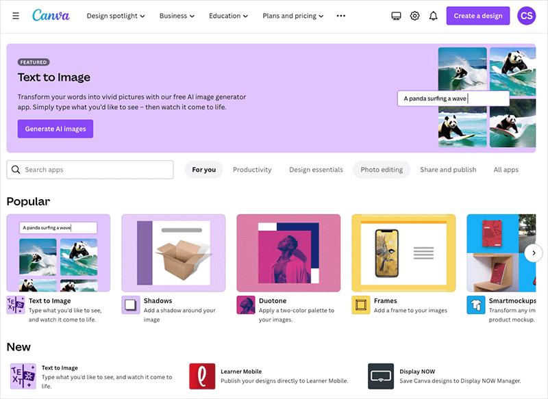Canva apps