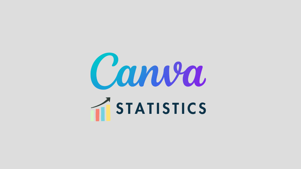 Canva statistics (image of a bar chart and the Canva logo)