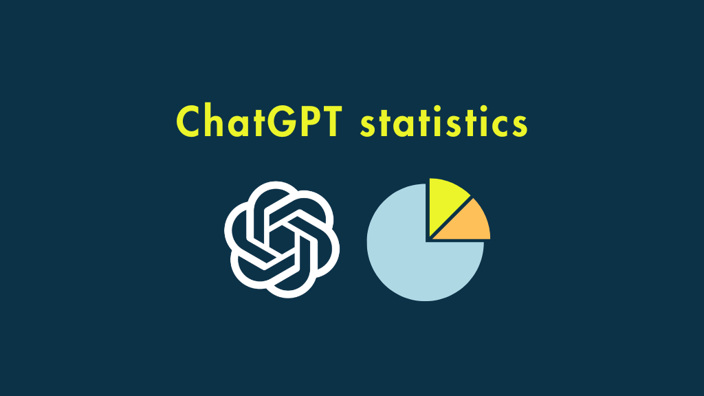 ChatGPT statistics (image of the ChatGPT logo plus a pie chart)