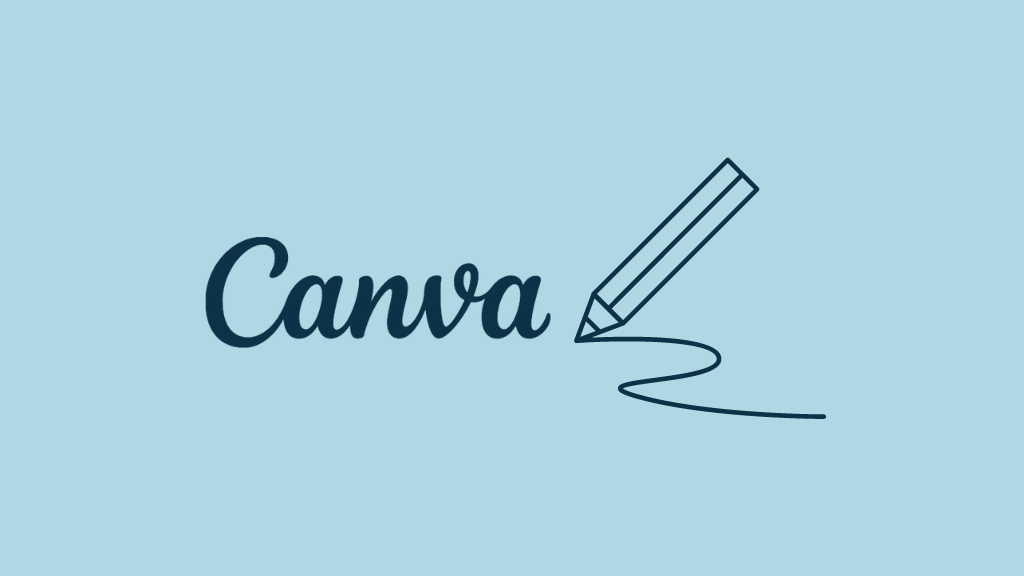 How to draw in Canva (image of the Canva logo plus a pencil)