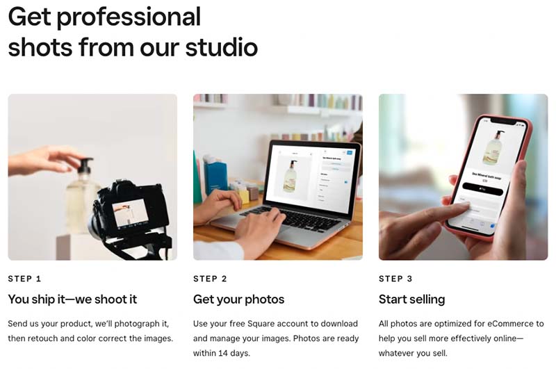 'Square Photo Studio' service.