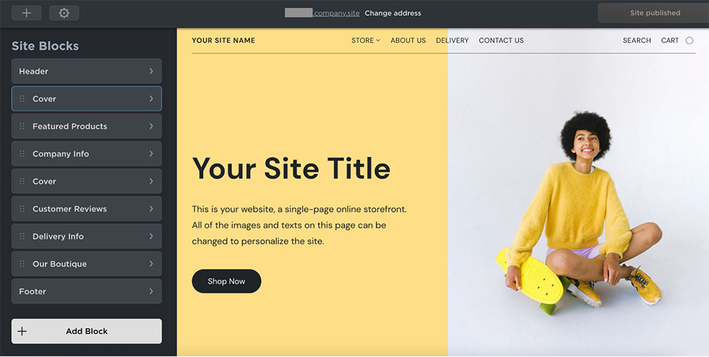 An Ecwid 'Instant Site' can work as a cheaper Wix alternative