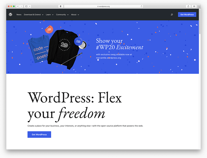 The self-hosted WordPress platform