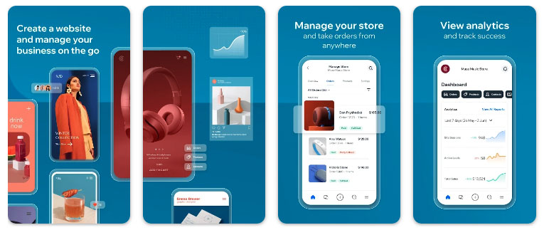 The Wix Owner app in the Google Play Store. When it comes to Wix vs GoDaddy mobile apps, you'll find that Wix's is available in many more countries than GoDaddy's.