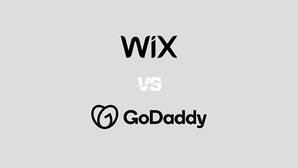 Wix vs GoDaddy (image of the two logos side by side)