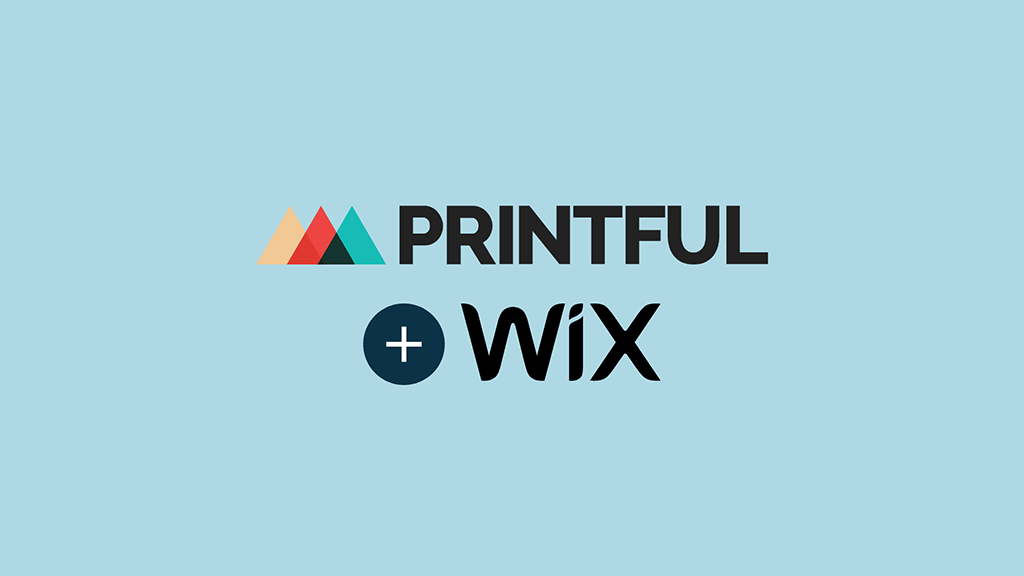 How to add Printful to Wix (image of the Printful and Wix logos, side by side).