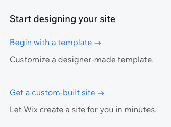 Deciding between Wix ADI or Wix Editor